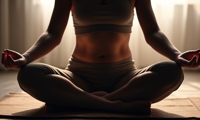 인 요가: 편안하고 차분한 자세로 쉬는 사람